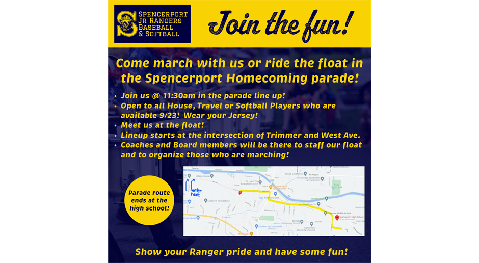 Homecoming Parade 9/23